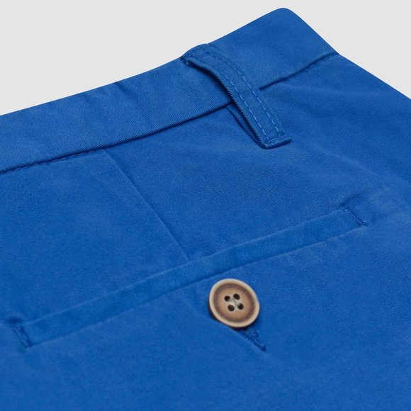 OLGYN Men’s Regular Fit Blue Chino Shorts - Picture 5 of 6